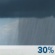 Today: A 30 percent chance of showers, mainly before noon.  Patchy dense fog before noon.  Otherwise, cloudy, with a high near 54. Calm wind becoming northeast around 5 mph. 